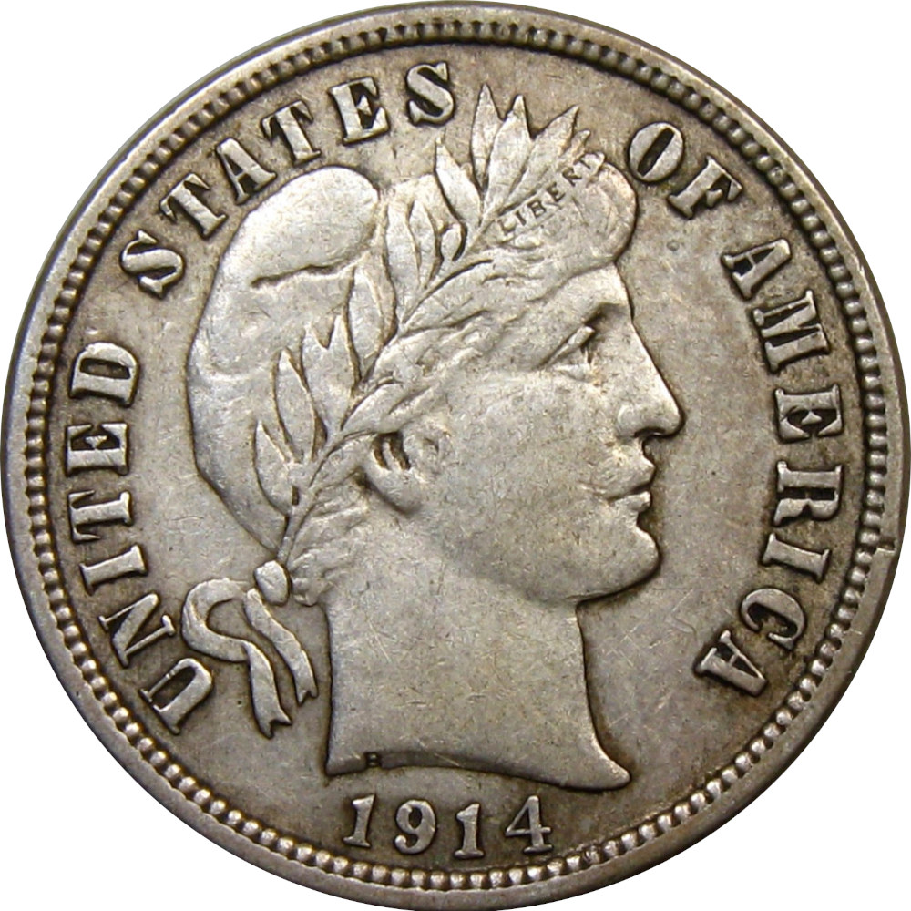 1914-10c-Liberty-Head-Barber-Dime
